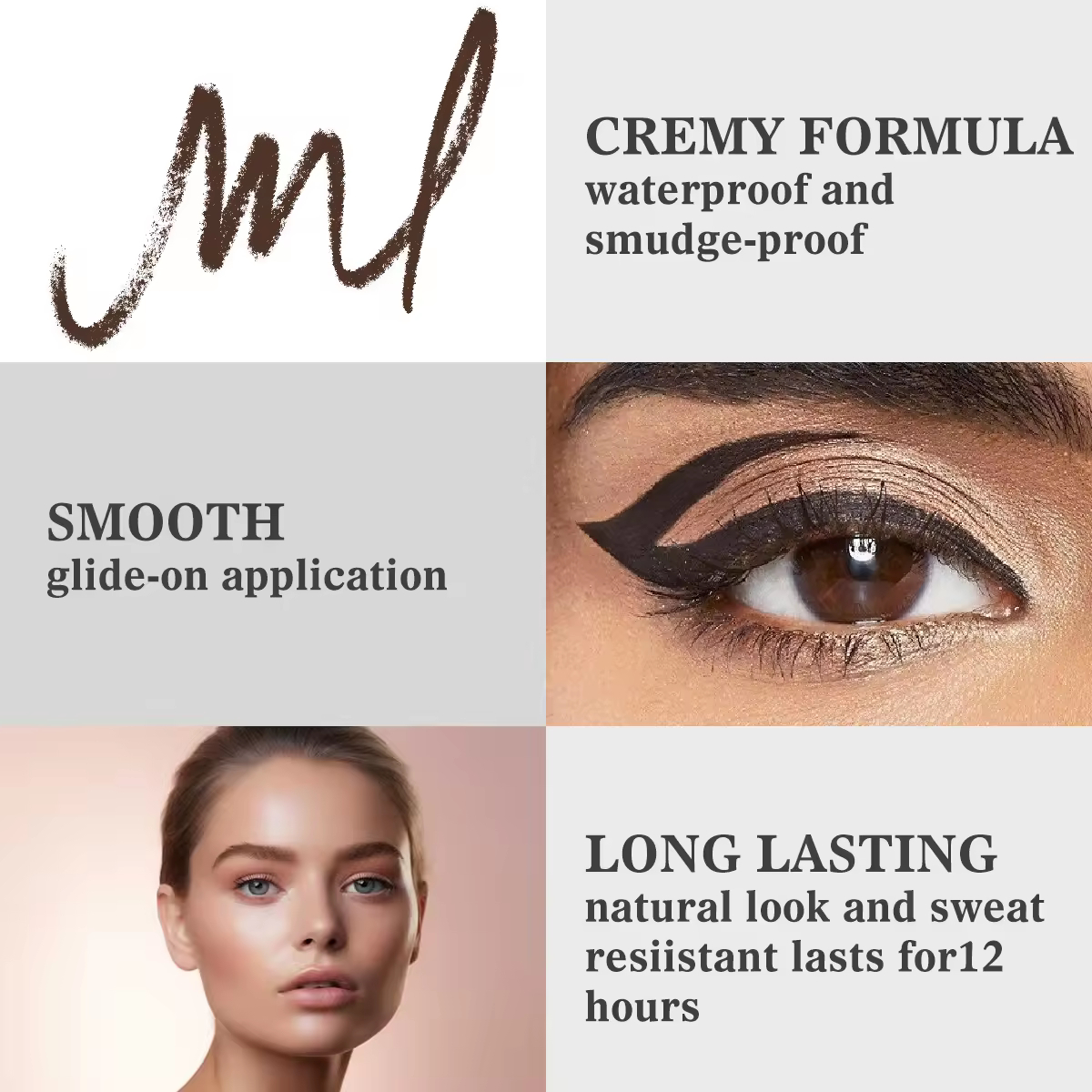 Private Label Goods in Stock Manufacturer High-quality Mineral Quick Drying Smooth Liquid Eyeliner Waterproof