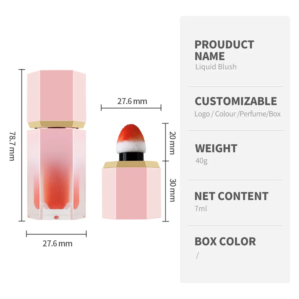 OEM Liquid Blush Trim Lasting Matte Eom Watercolor Makeup Lip Gloss 7ml