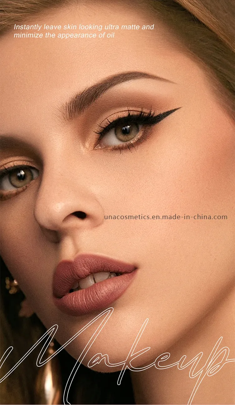 Cosmetics Makeup Private Label Matte Blue Sky and Cloud Control Oil Compact Powder Cake Eco-Friendly Pressed Setting Powder
