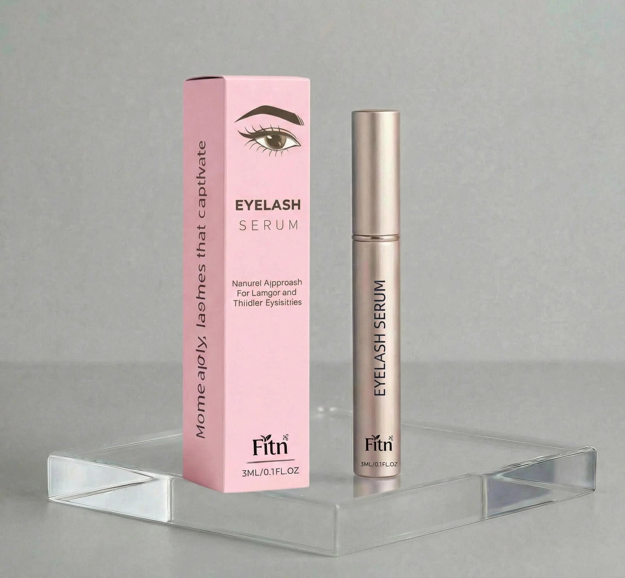 Vegan Herbal Peptide Eyebrow Growth Enhancer Serum Fuller Brow Natural Castor Oil Formula OEM Private Label Wholesale Soft Made