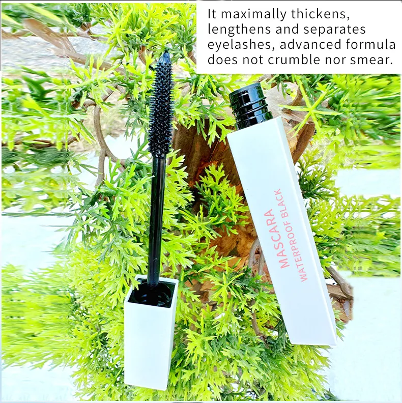 Waterproof Volume Eye Lash Makeup Natural Organic Vegan White Tube Mascara