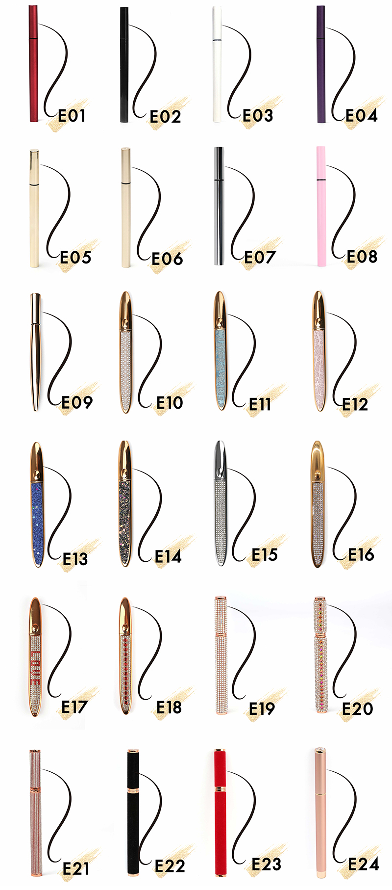 Optional Eyeliner Varieties