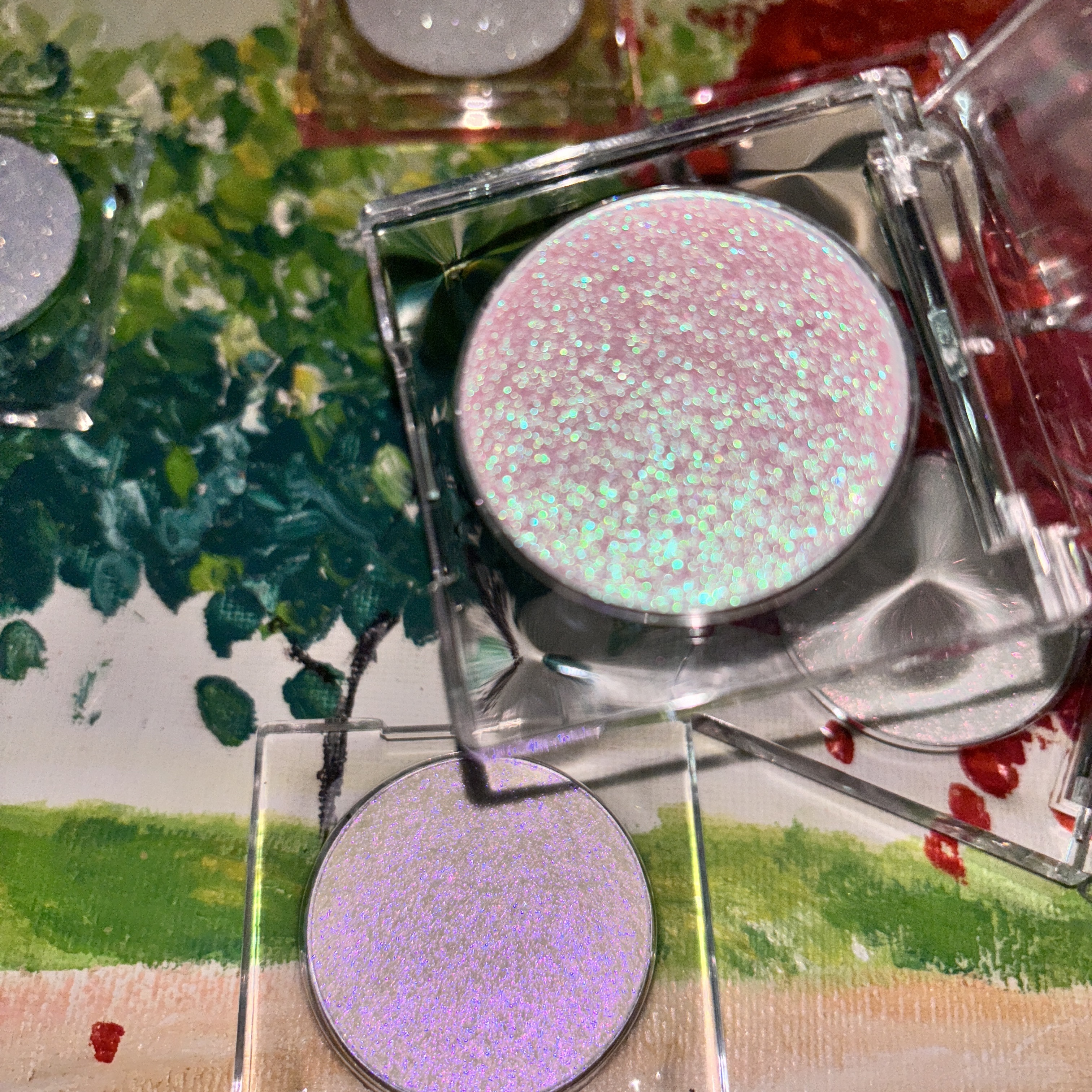 High Quality Vegan Cruelty-Free Shimmer Glitter Highlighter Makeup Custom Logo Palette With Smooth Brighten Face Body Wholesale