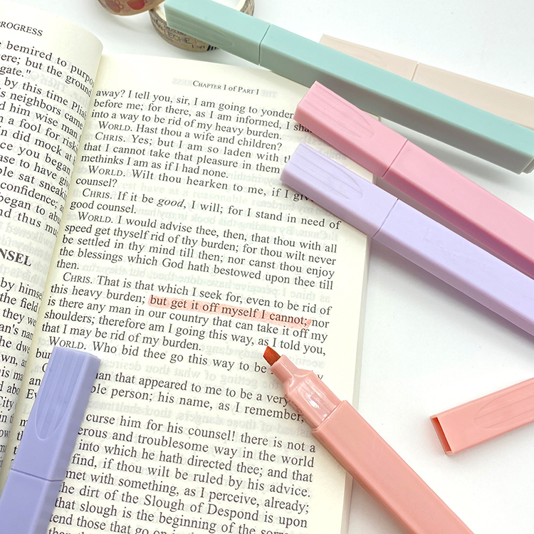Factory Customized Bible Highlighter Pen Set Pastel Color Marker Pen