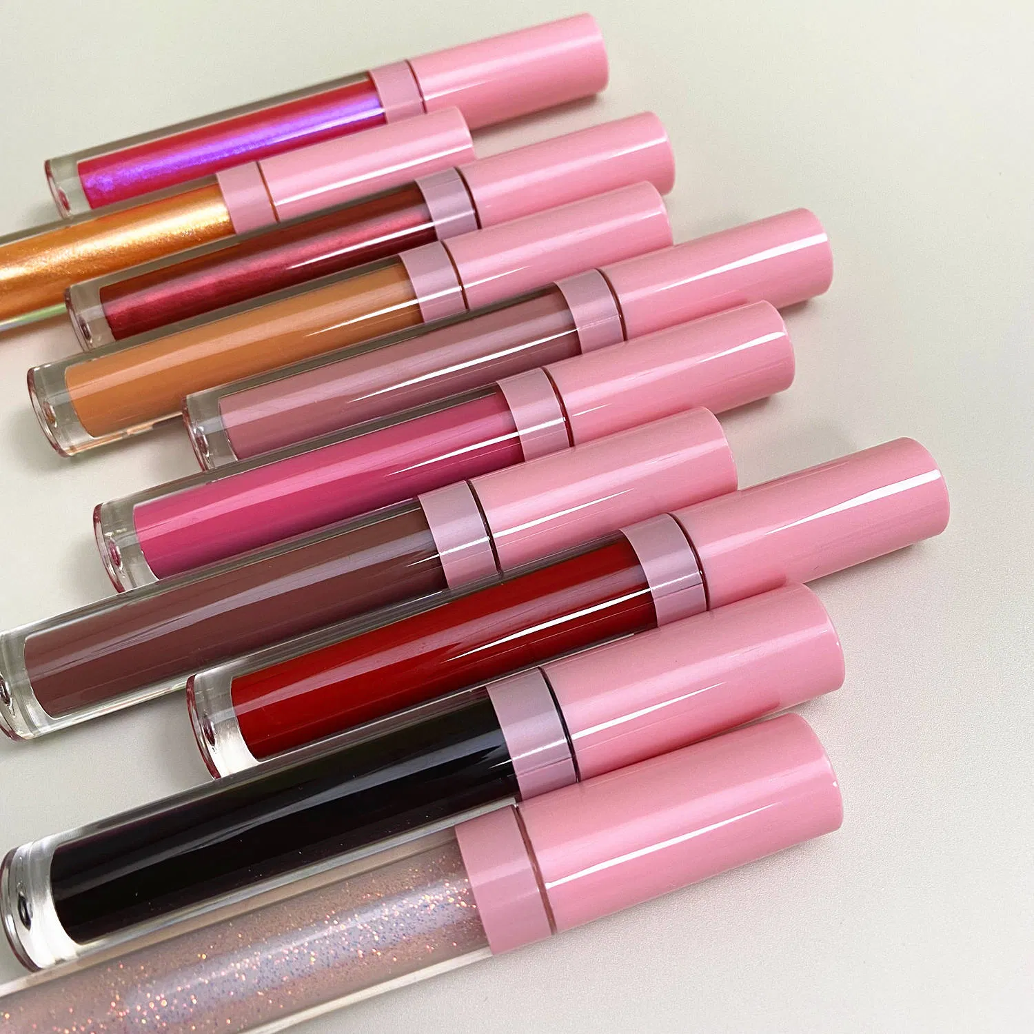 Wholesale No Logo Waterproof Glossy Shimmer High Quality Vegan Glossy Lip Gloss