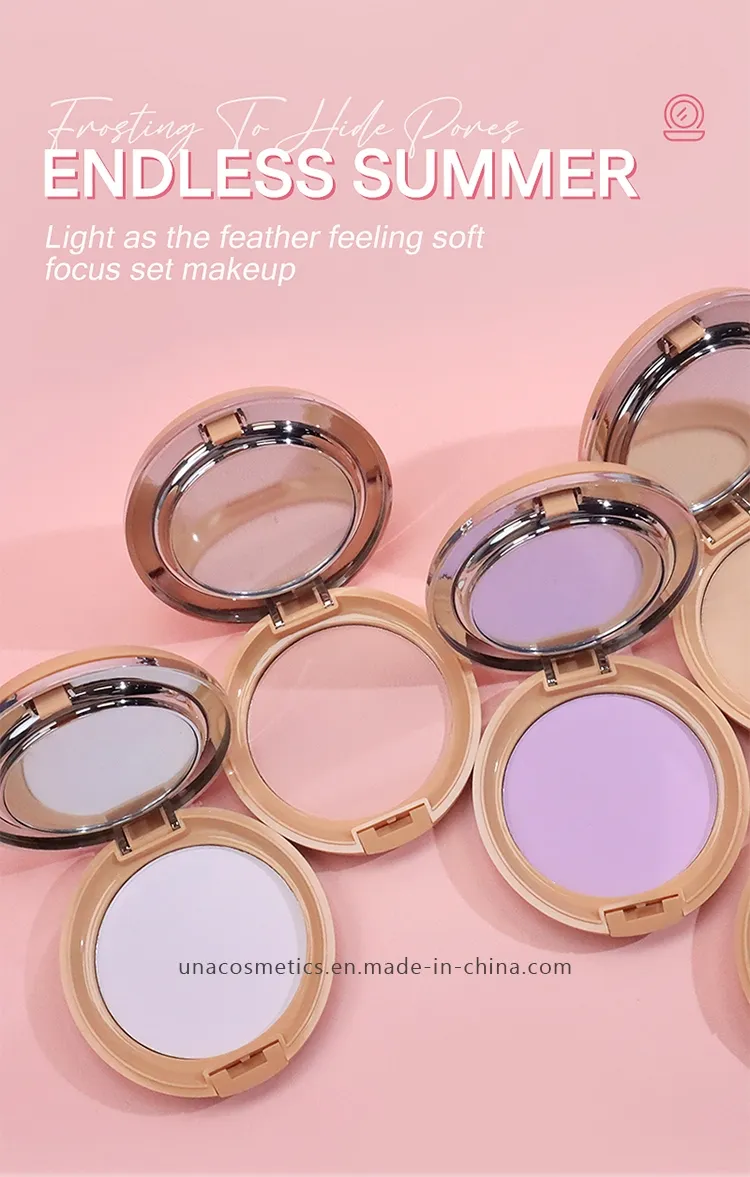 Cosmetics Makeup Private Label Matte Blue Sky and Cloud Control Oil Compact Powder Cake Eco-Friendly Pressed Setting Powder