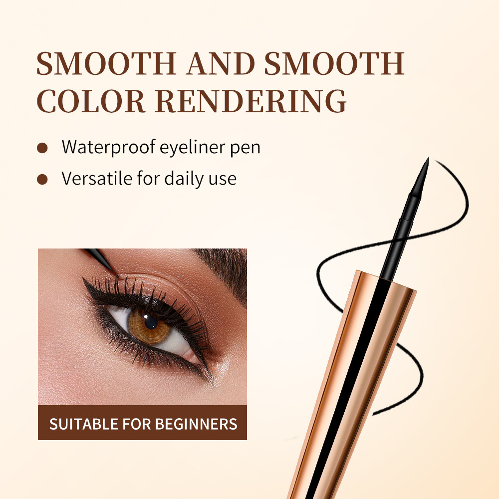 Eyeliner Liquid Pen Waterproof and Sweat Resistant, Durable, Fast Drying, Extremely Thin Head, Black Brown