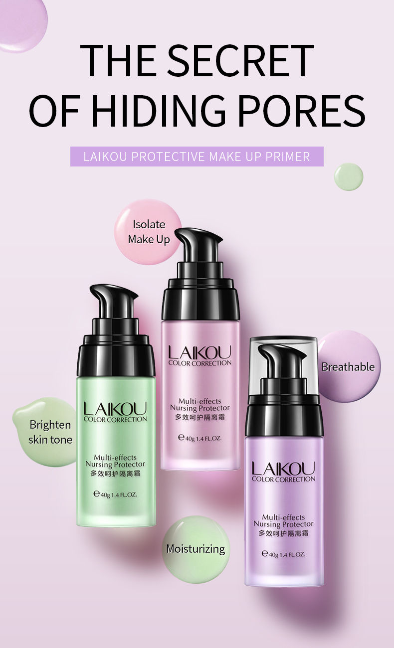 Wholesale Factory Price 3 Colors Long Lasting 40g Primer Makeup