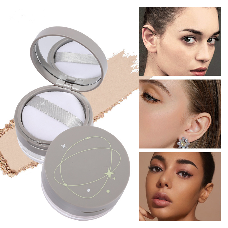 Oil Control and Long-Lasting Wear Translucent Setting Powder Cosmetics with Flawless Finish