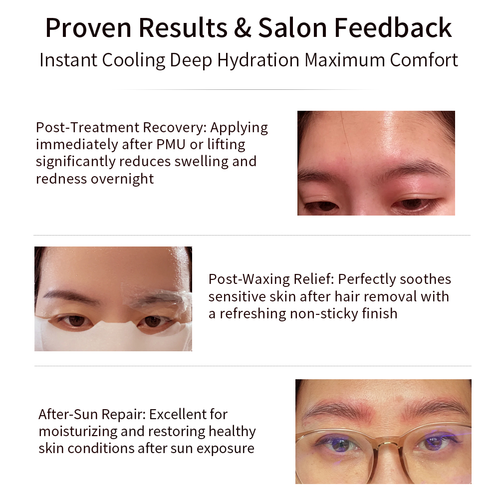 Iconsign 3 Seconds Instant Cooling Relief Nourish Gel Camellia Extract Keratin Gel Eyebrow Serum Lash Brow Aftercare Conditioner