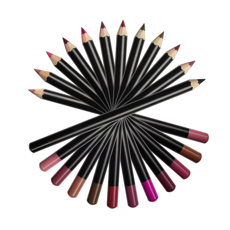 Long Lasting Lipliner Custom Black Matte Smudge Proof Lip Liner Vendor Creamy Lip Liner Pen Private Label Brown Lip Liner Pencil