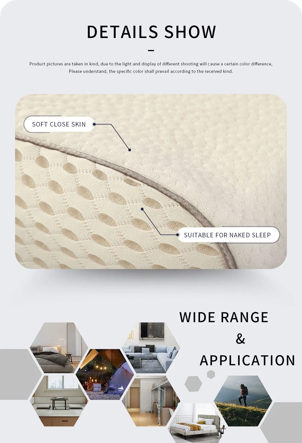 Factory Luxury Ergonomics Hotel Breathable White Contour Memory Foam Pillow with Velvet Cover