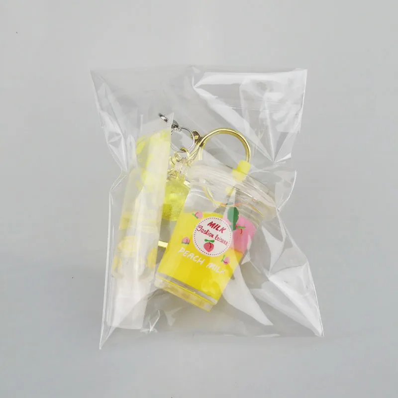OEM Keychain Lip Gloss Moisturizing Fruit Lemon Clear 5g