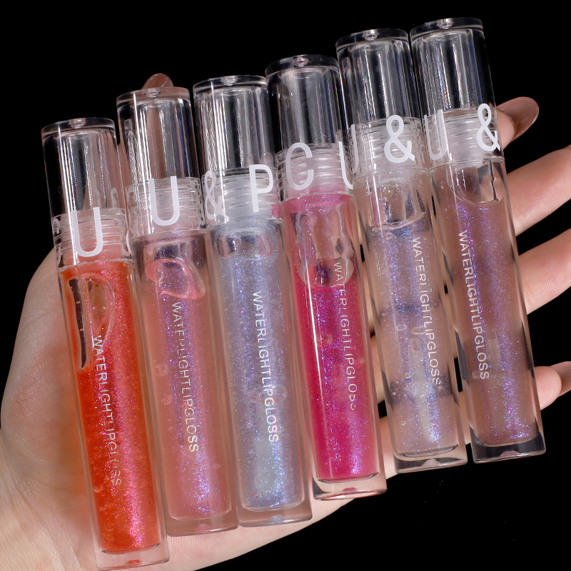 Wholesale Natural Moisturizing Water-Light Plumper Glitter Glossy Lip Gloss