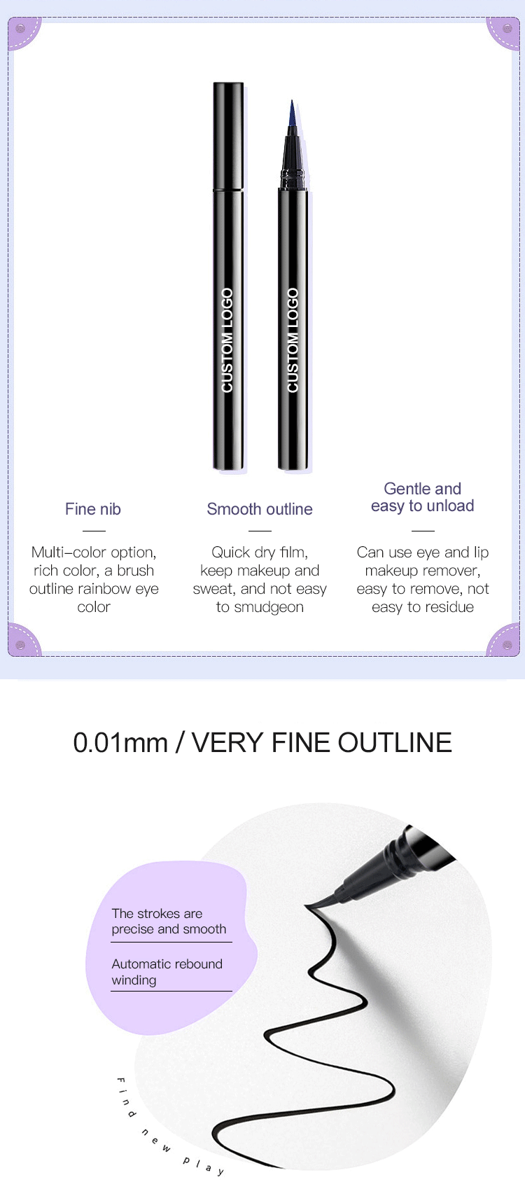 Waterproof Eyeliner Tip