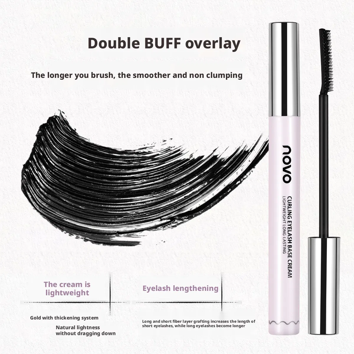 Wholesale Black Mascara for Volumizing Curling and Lengthening with OEM Services