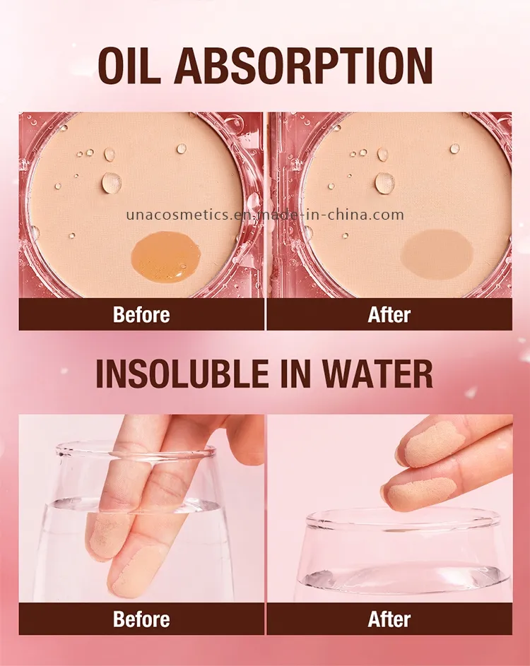 Long-Lasting Clear Matte Foundation Powder Oil-Control and Brightening Makeup Setting Powder Waterproof Makeup