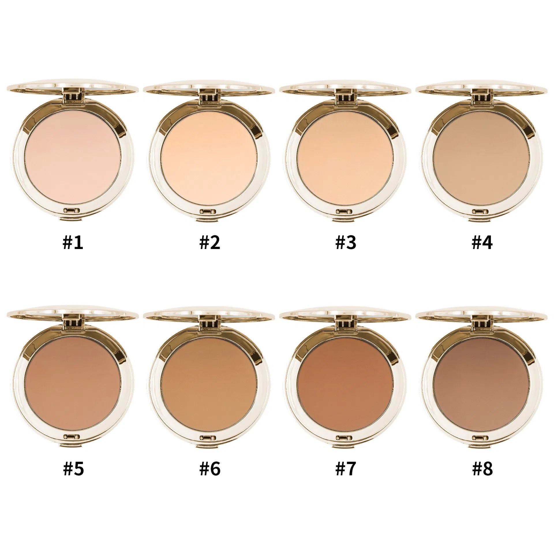 Custom Long Lasting Makeup Matte Finishing Face Setting Pressed Powder Oil Control Waterproof Compact Powder