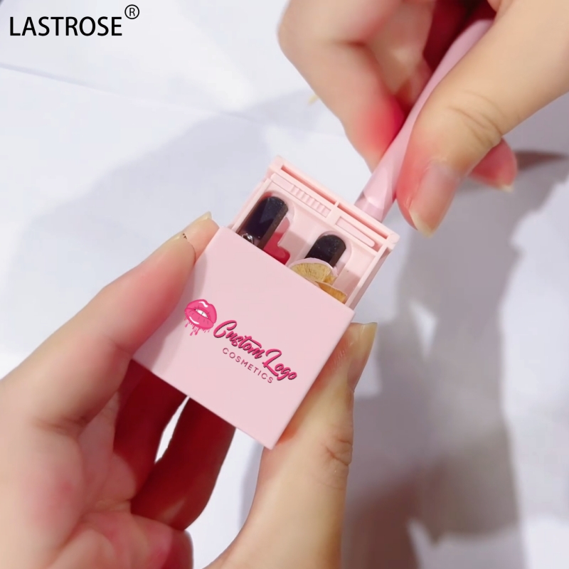 Wholesale High Pigment Smooth pink Lipliner&amp;sharpener Set Private Label Waterproof Long Lasting Lip Liner Pencil