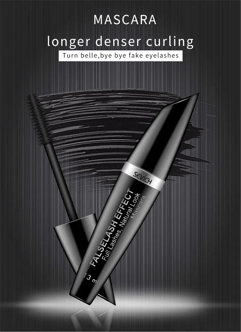 Waterproof Long Lasting Natural Fiber Mascara Eye Lash Extension Mascara for Makeups