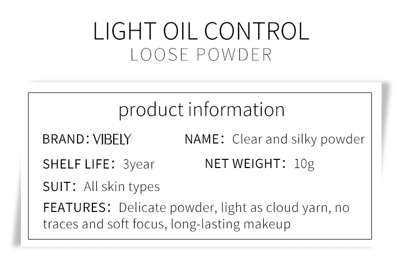 Face Makeup Translucent Oil-Control Lasting Waterproof Natural Matte Setting Loose Powder