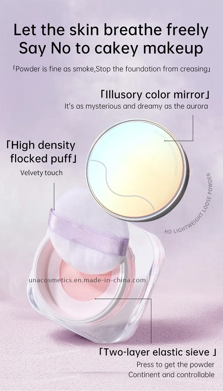Make Your Own Setting Powder Sunscreen Powder Private Label Face Makeup Translucent Setting Loose Powder for All Skin