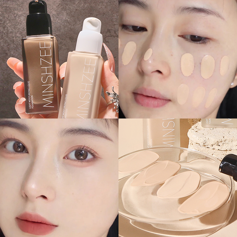 MINSHZEE Luminous Foundation - Full Coverage Long-Lasting, Lightweight Non-Caking, Matte Full Coverage Bb Cream Foundation