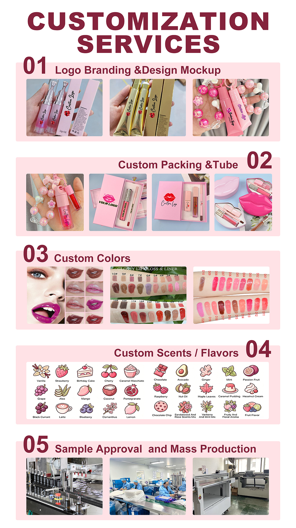 OEM Brown Vegan Creamy Lip Liners Smudge Proof Lipliner Pencil pink Lipliner Pencil Private Label Lip Liner Pencil