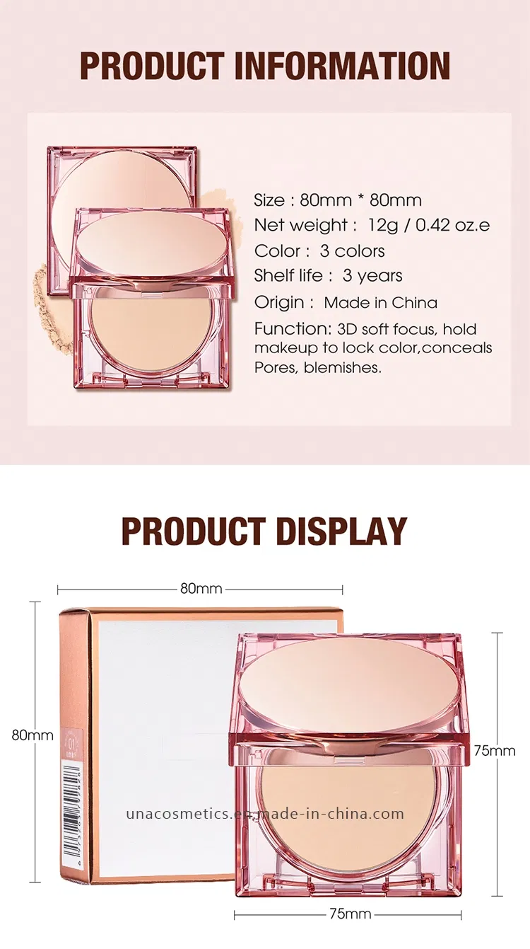 Long-Lasting Clear Matte Foundation Powder Oil-Control and Brightening Makeup Setting Powder Waterproof Makeup