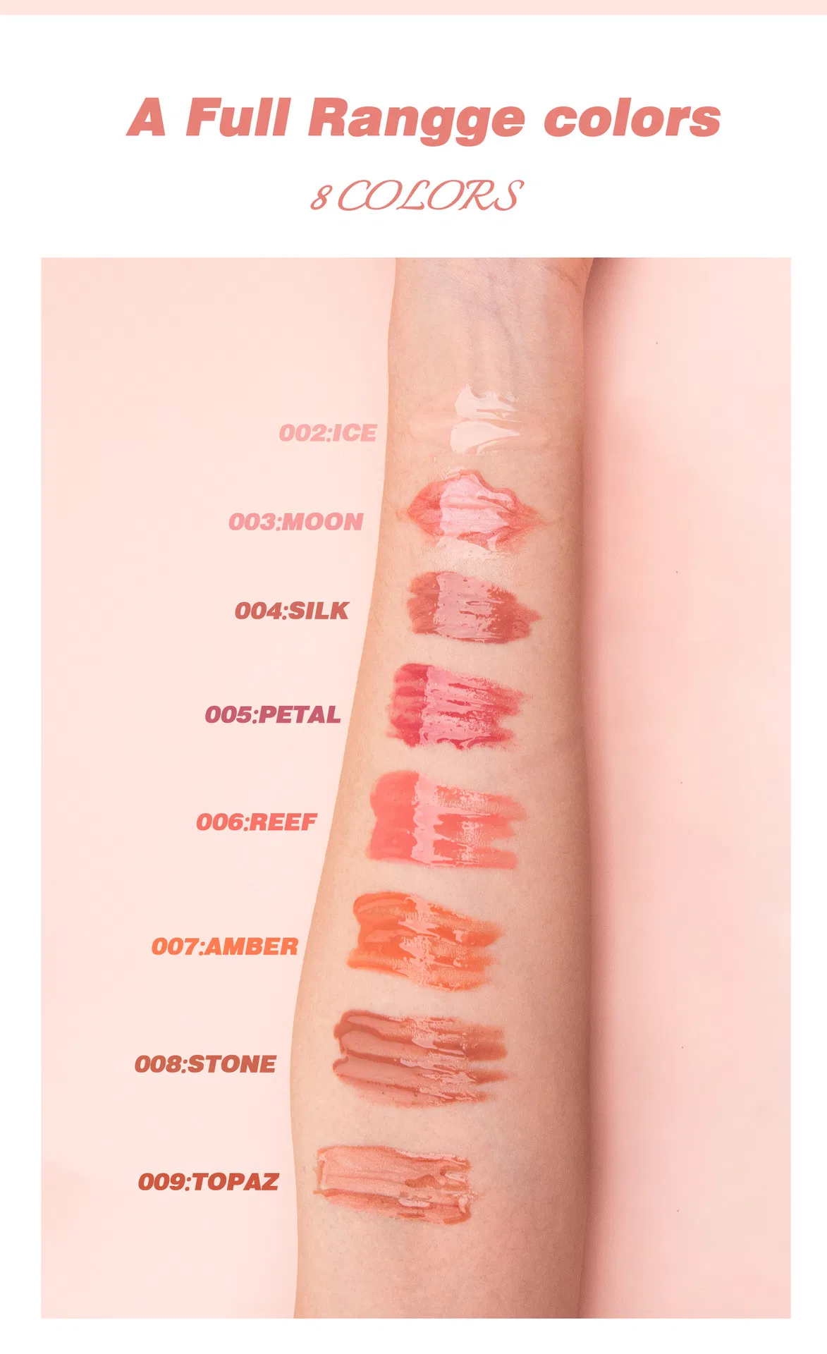 Factory Directly Supply New Lip Gloss Moisturizing Water Mirror Lip Tint