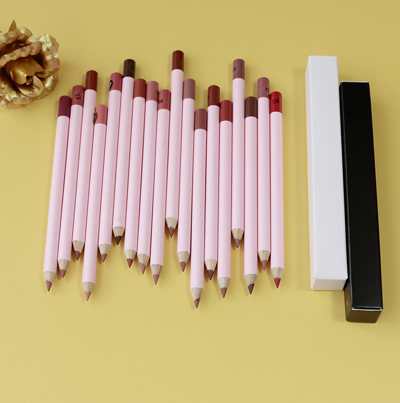 Vegan Creamy Container Waterproof Brown Custom Logo Eyebrow Pencil Private Label Lip Liner OEM Makeup Long Item Lipliner