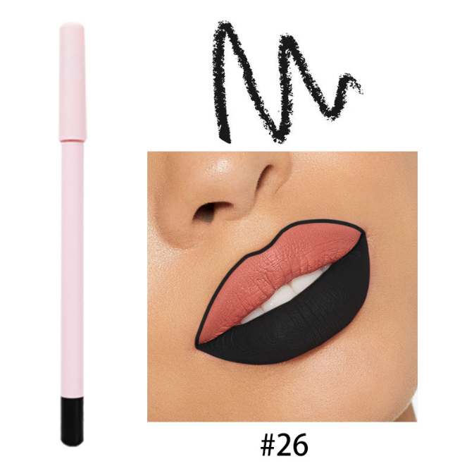 Applied lip swatches