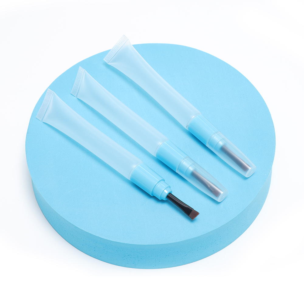 Custom Luxury Eyebrow Tint Gel Cream Tube Eyebrow Serum Tube With Brush Tube