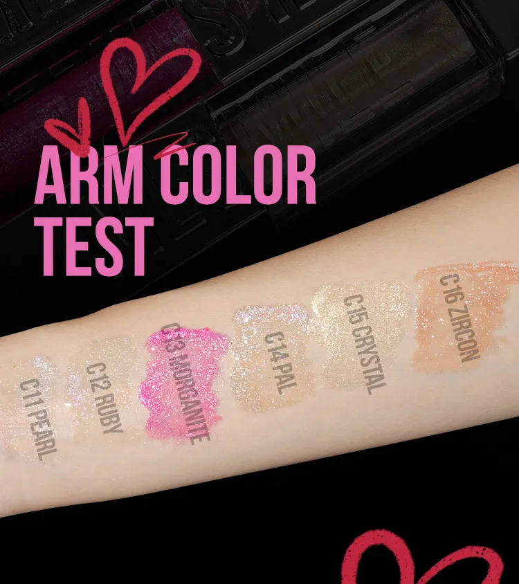 Makeup Vendor Professional Custom Shiny Finish Water-Light Glossy Glitter Lip Plumper Gloss