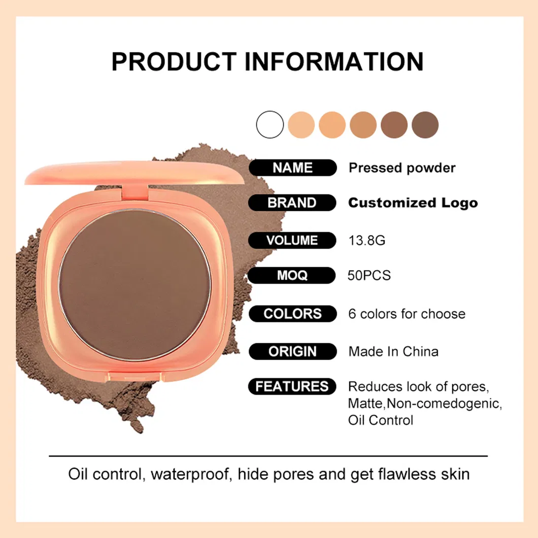 Wholesale Makeup Gift Private Label Waterproof Vegan No Logo Setting Pressed Powder