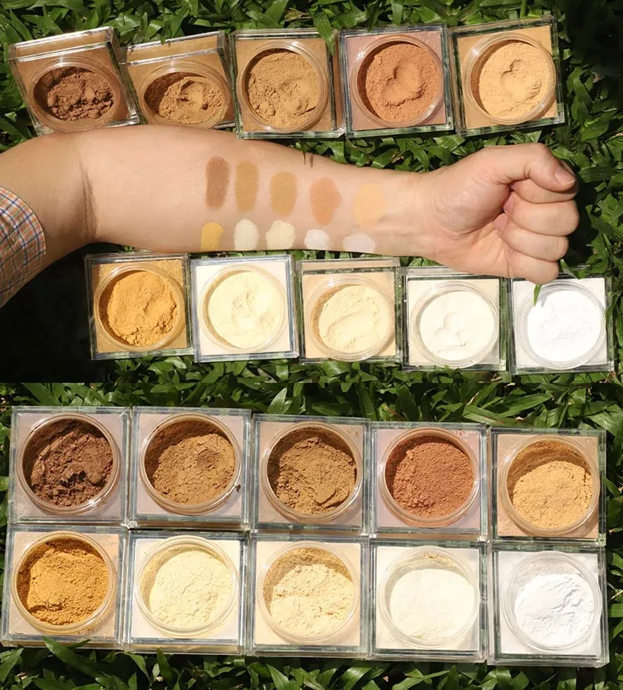 Ditong Color-Correcting Flawless Skin Vegan Loose Powder Matte Face Setting Powder