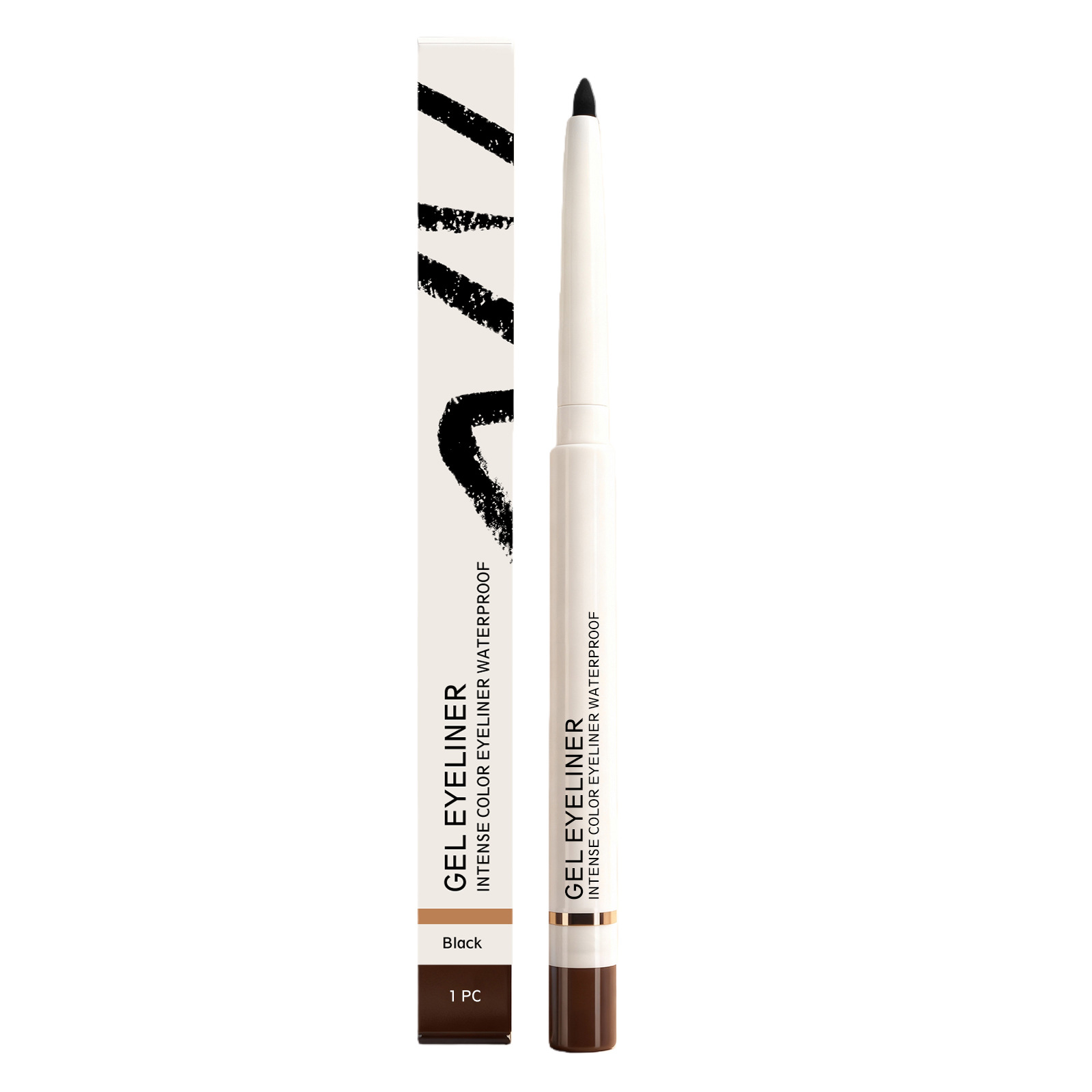 Black Matte Waterproof Eyeliner Pen Natural Application Non-smudging Smooth Tip Draws Sharp Eyeliner