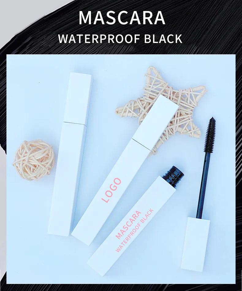 Waterproof Volume Eye Lash Makeup Natural Organic Vegan White Tube Mascara