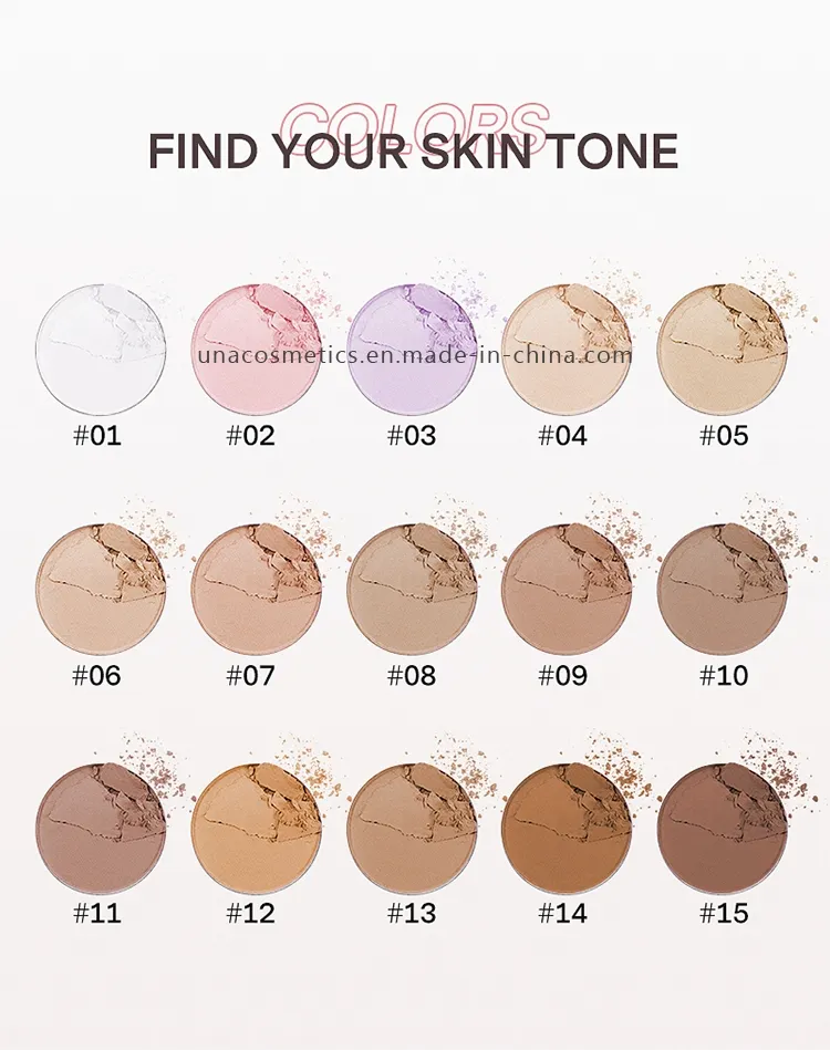 Cosmetics Makeup Private Label Matte Blue Sky and Cloud Control Oil Compact Powder Cake Eco-Friendly Pressed Setting Powder