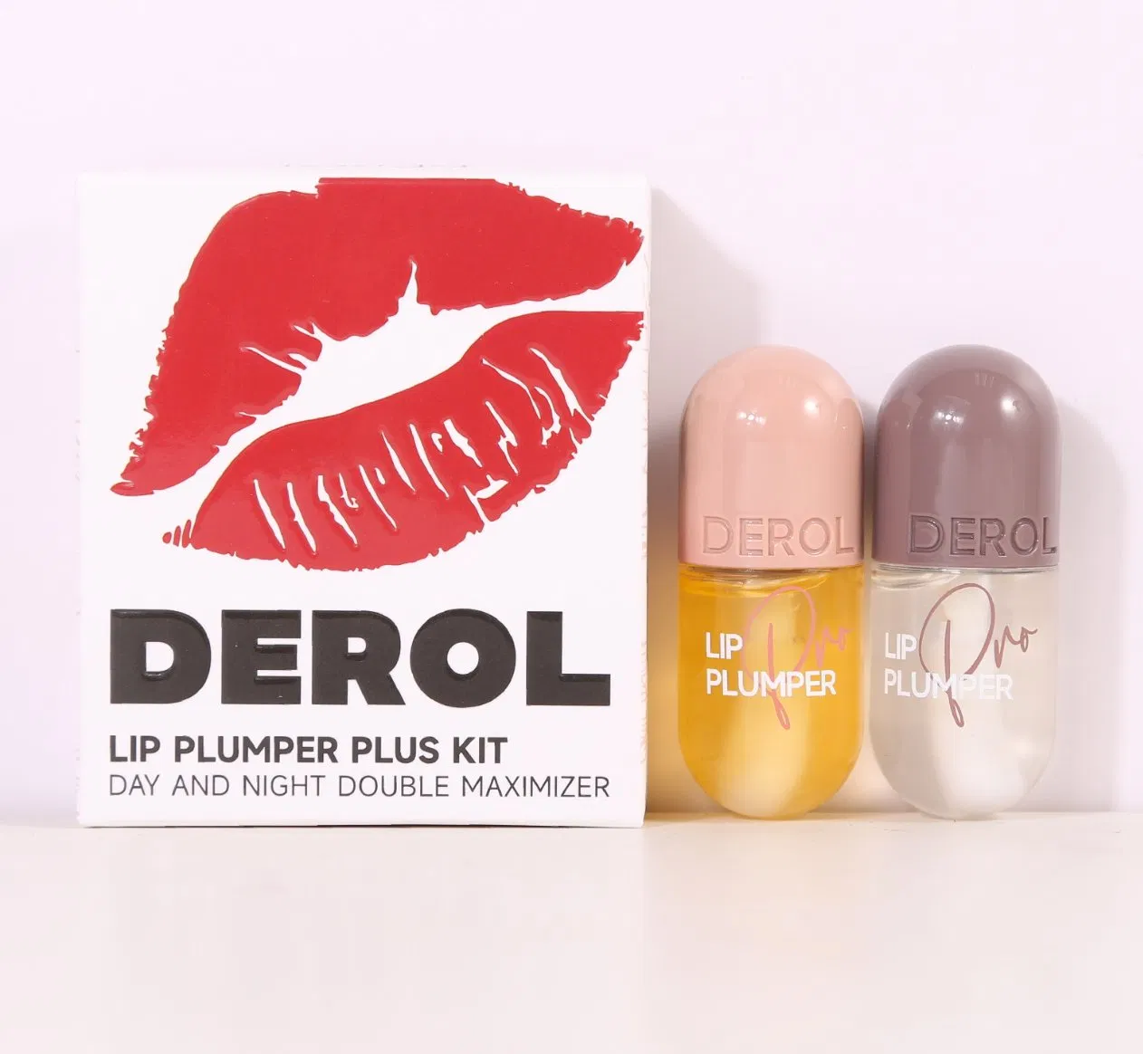 Online Wholesale in Stock Natural Ginger Mint Lip Balm Set Organic Vegan Ginger Mint Lip Plumper Kit Capsule Lips Maximizer Ginger Mint Lip Gloss Plumper