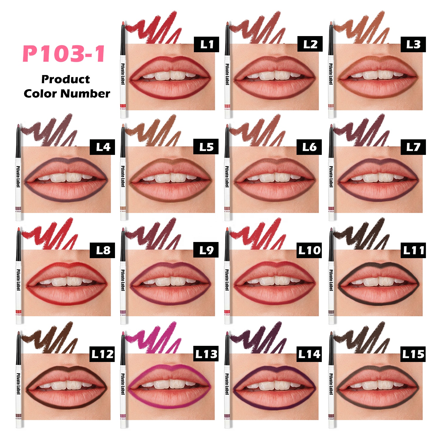 Creamy lip liner product display 2