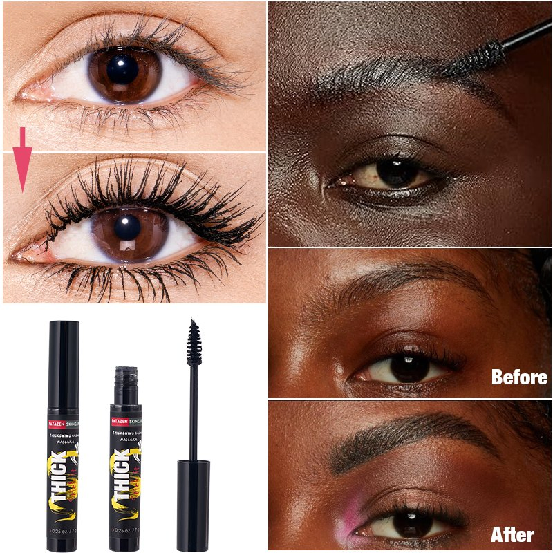 Quick Dry Mascara Long Lasting Lengthen Curling Volumizing Waterproof Essence Mascara