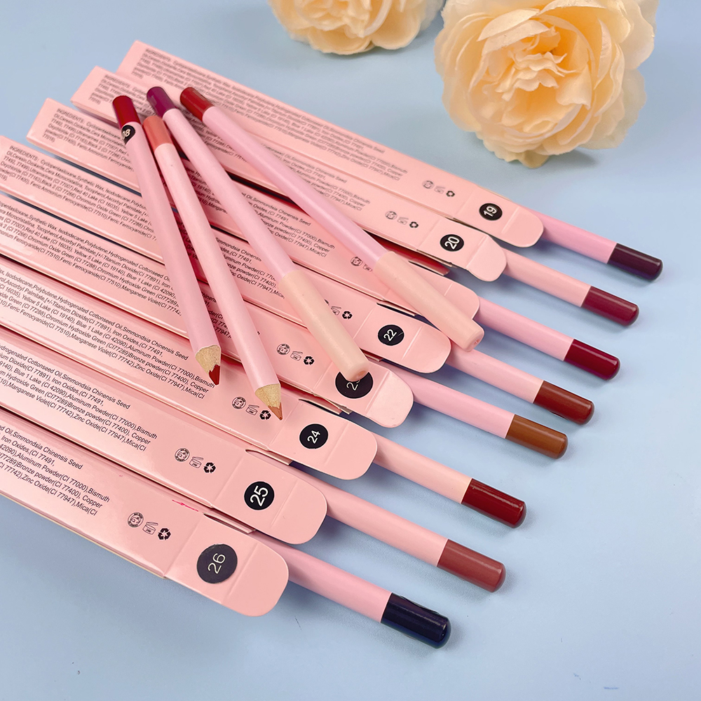 OEMbrown Vegan Creamy Lip Liners pink Lipliner Pencil pink Lipliner Pencil Private Label Lip Liner Pencil