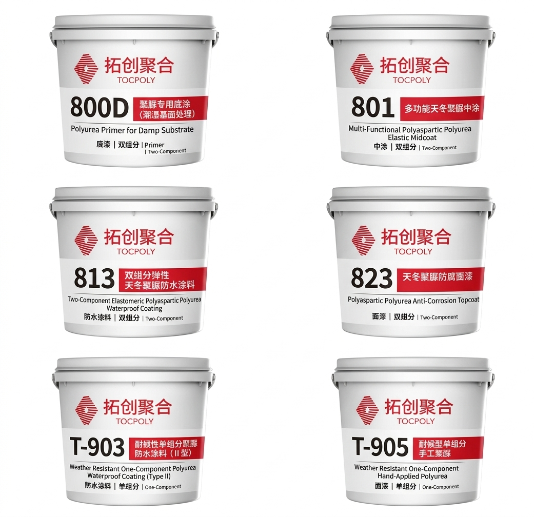 800D Polyurea Modified Epoxy Primer Two-Component High Penetration Moisture Tolerant Concrete Primer for Polyurea Waterproofing