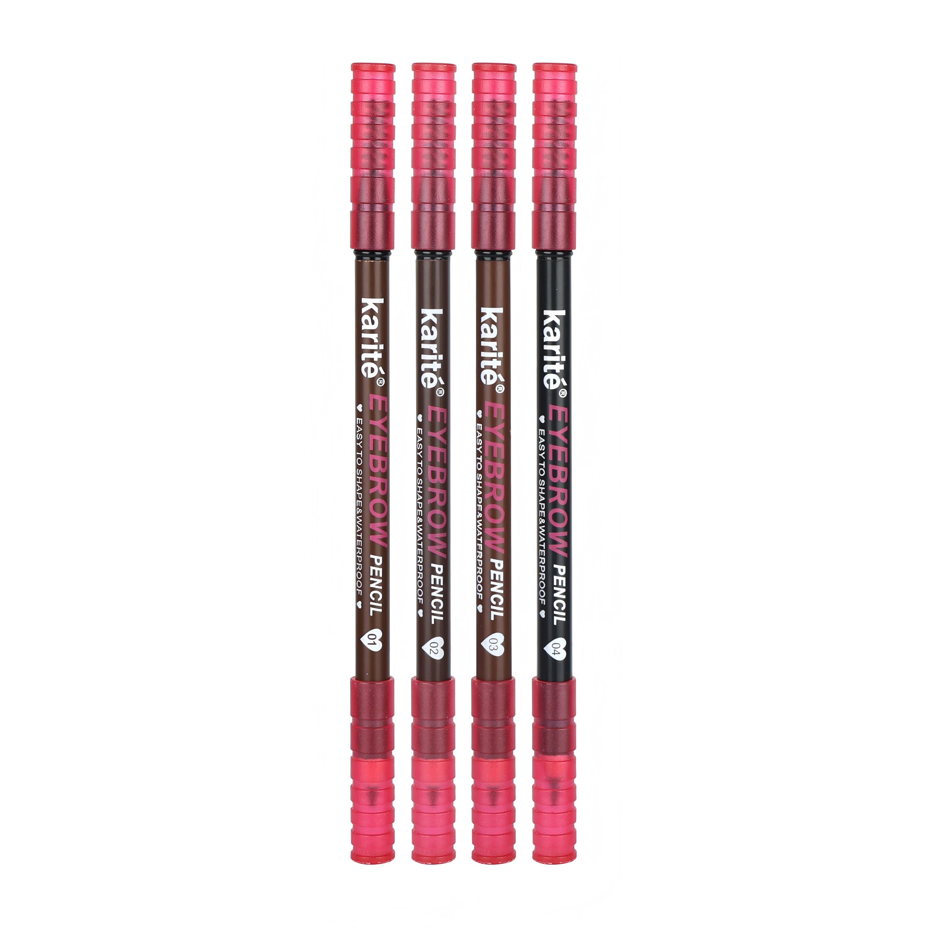 Karite Easy To Sharp &amp; Clean Eyebrow Pencil High Quality Long Lasting Waterproof Natural Finish Eyebrow Pencil