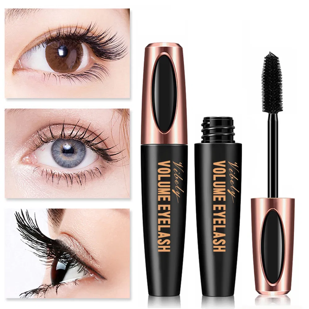 Makeup Cosmetic Rimel Waterproof Eyelash Curling Black 4D Fiber Mascara