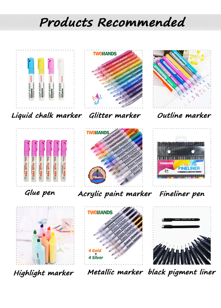 Waterproof 25 colors Note marker set