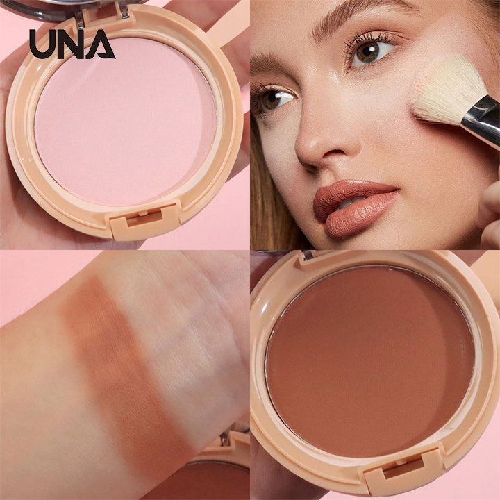 Cosmetics Makeup Private Label Matte Blue Sky and Cloud Control Oil Compact Powder Cake Eco-Friendly Pressed Setting Powder