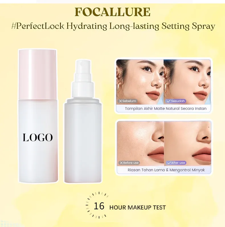 Oil Free Rose Water Mattify Matte Finish Makeup Facial Setting Spray Mist