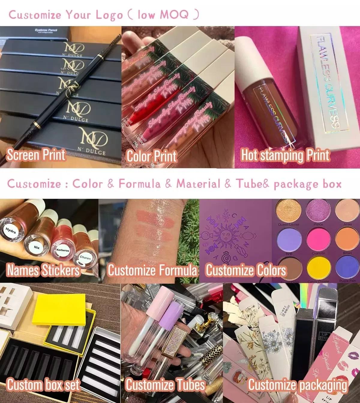 High Quality Vegan Moisturizing Custom Private Label Peptide Lip Gloss Lip Balm